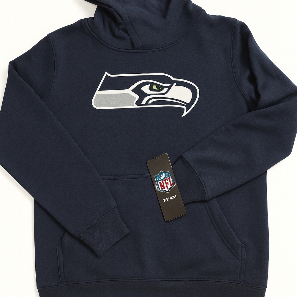 D7 - NFL Navy Blue Seahawks Hoodie